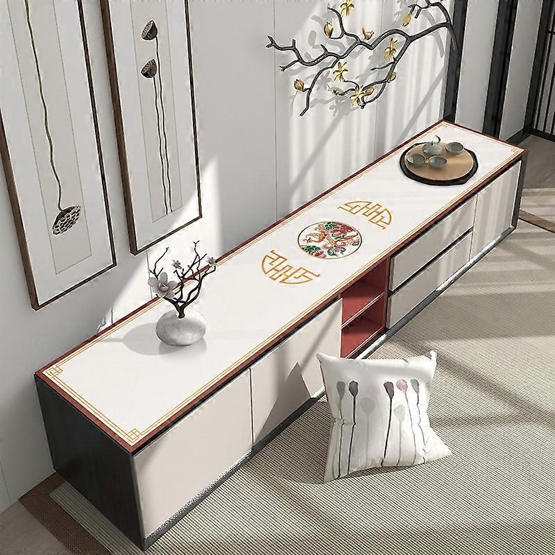 Non-slip wear-resistant TV cabinet table mat, compatible with long strip shoe cabinet, dining sideboard & coffee table cloth
