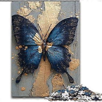 Rompecabezas para adultos y adolescentes, pintura al óleo de mariposas, juegos divertidos, decoración de pared, regalos únicos de cumpleaños y Navidad - PT 4669