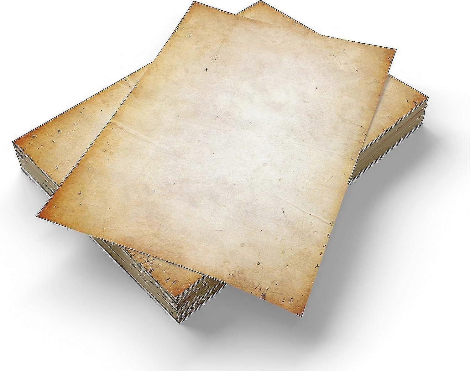 2025 Letter Paper Parchment Design Paper Old Look Paper - A4 Size-100 Sheets