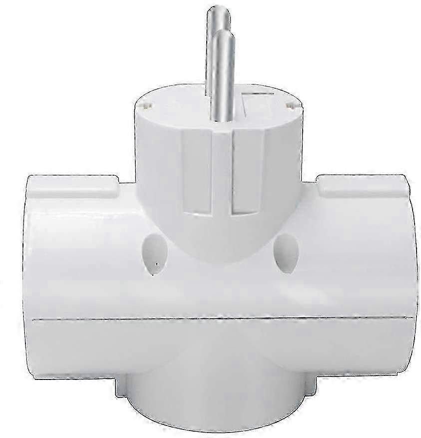 Three sides socket adapter, 3-in-1 portable cube plug, German socket compatible for home office travel