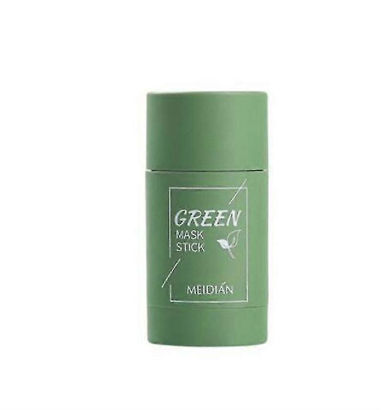 Green Tea Solid Cleansing Mask Stick Deep Cleaning Pores Regulates Skin's W