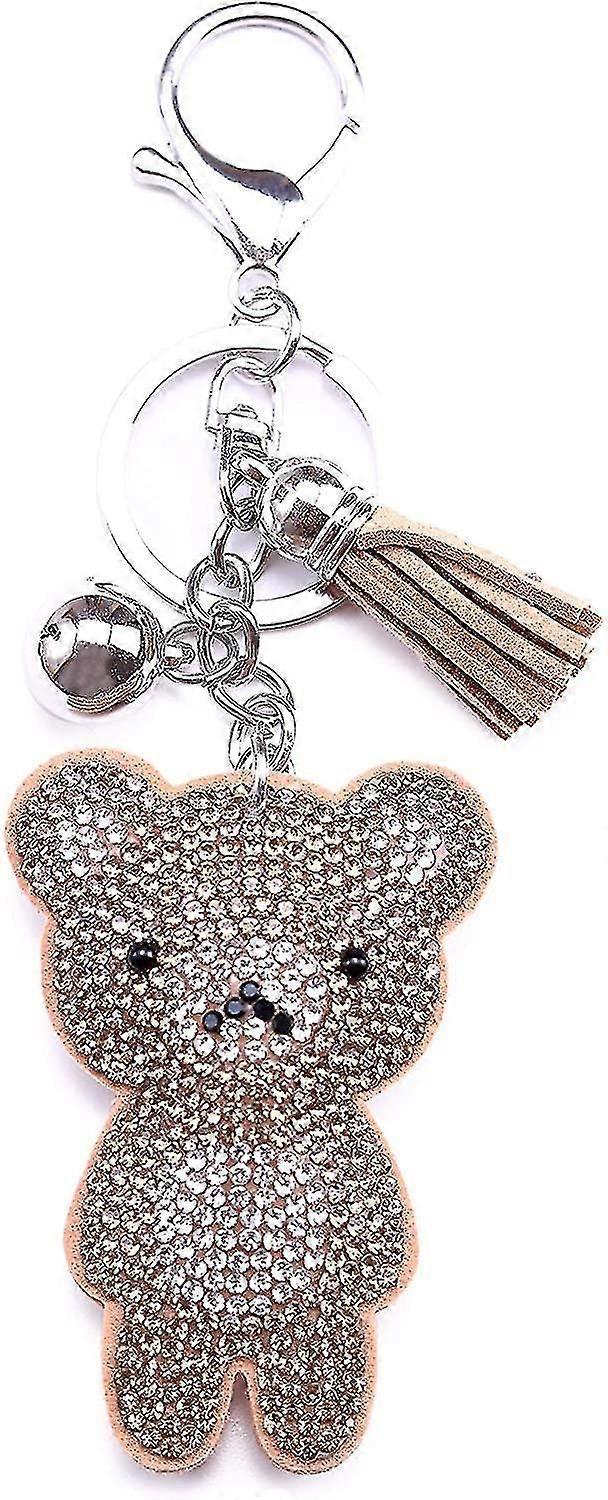 Crystal Teddy Bear Key Ring