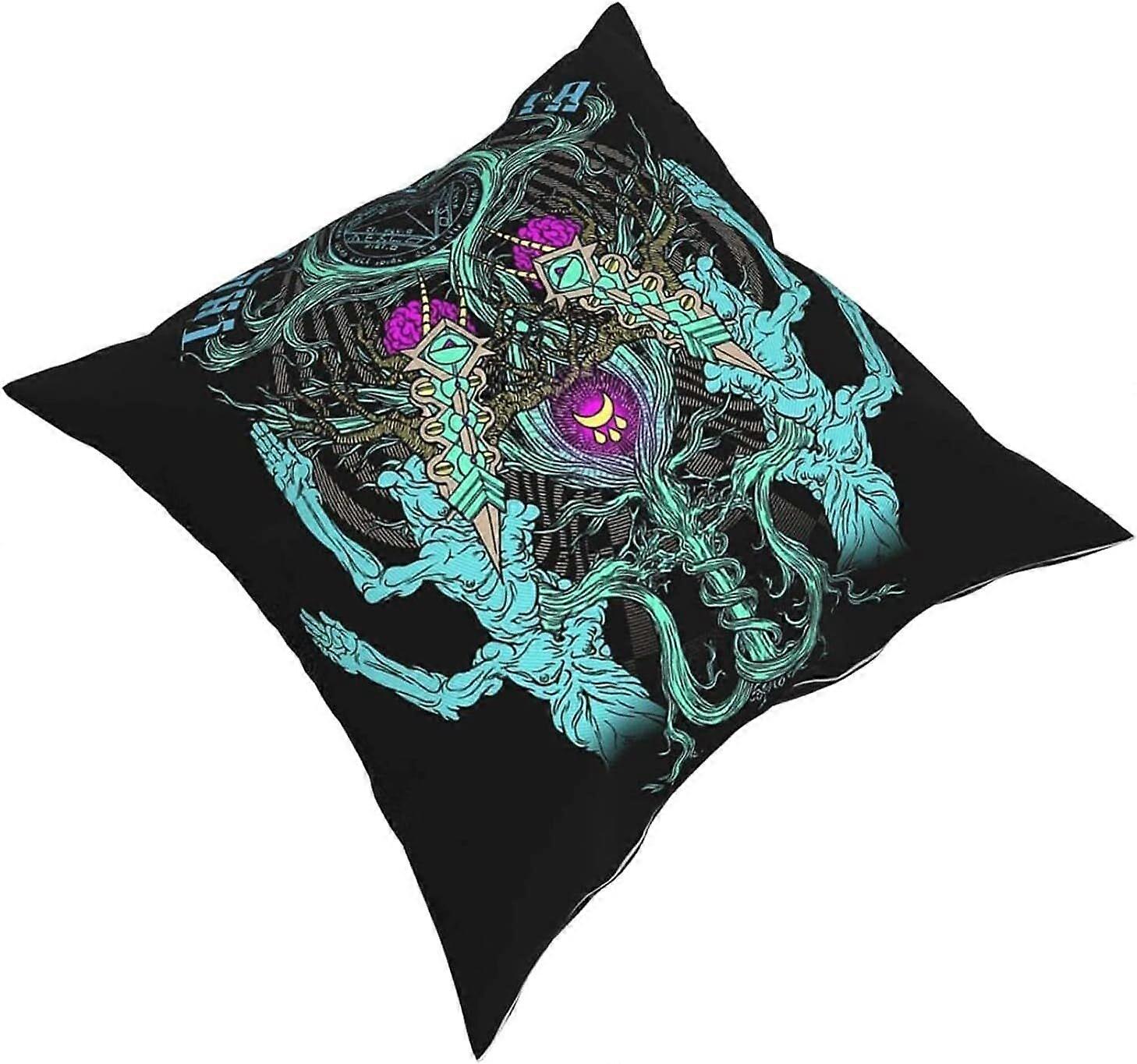 y219火星ボルタタペストリー枕カバーファッションスクエア枕カバークッションカバー装飾スロー枕カバー18×18インチ45×45センチメートル - TB1719 io219