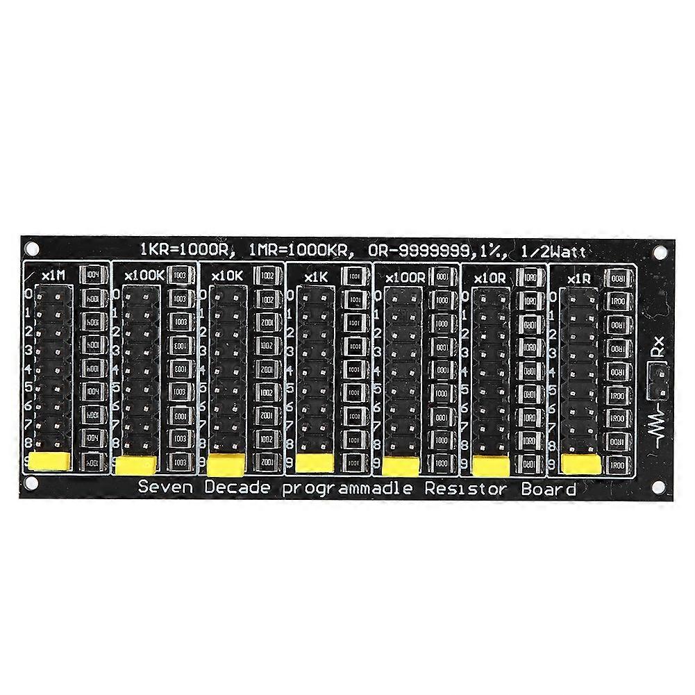 1R ‑ 9999999R Programmable Resistor Board Step 1R 1% 1/2W Resistor Board