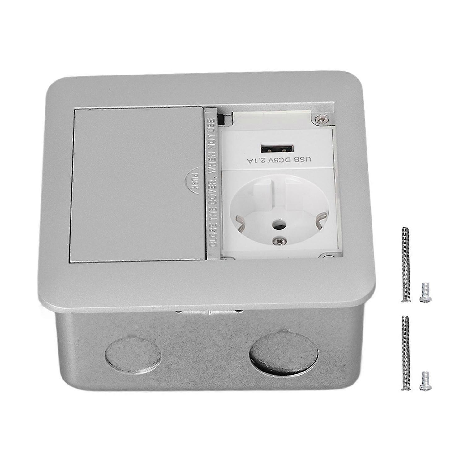 Power Socket Multifunctional 2 Outlets Flame Retardant Waterproof Recessed Outlet