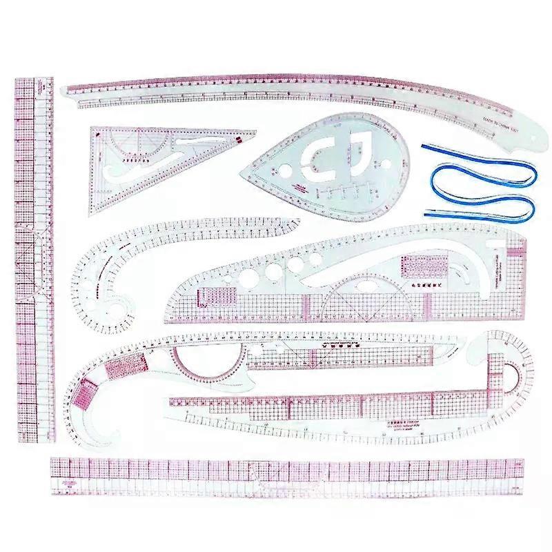 French Curve Ruler Soft Patchwork Ruler Measure Tailor Drawing Template DIY Fabric Cutting Measuring Ruler Sewing Tool Kits