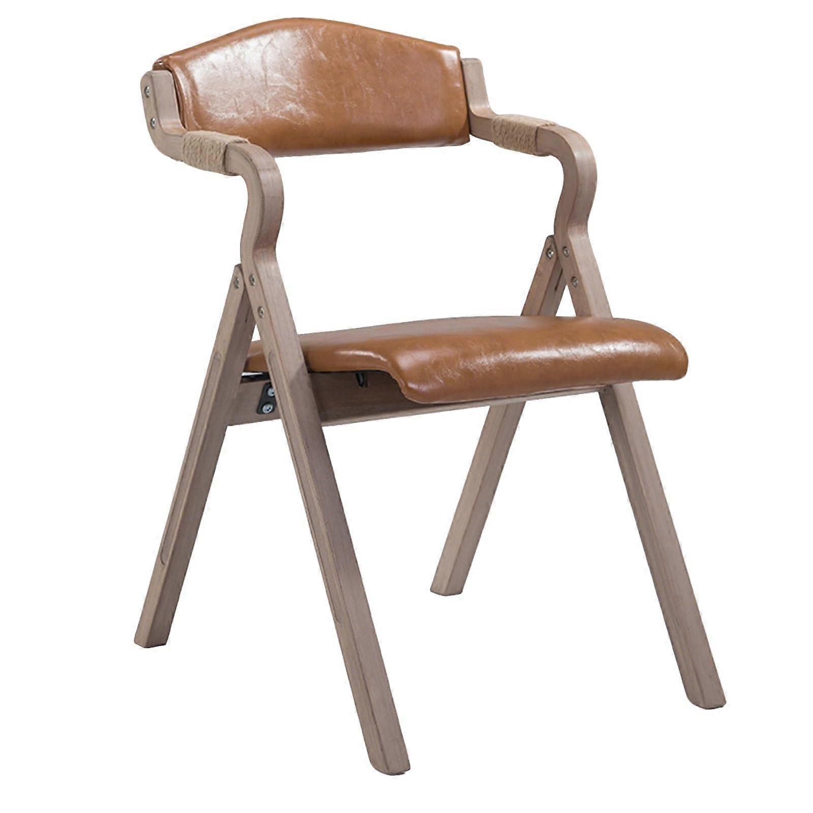 Stackable Padded Folding Dining Chairs  Wooden Upholstered Accent Chairs With Removable Covers  Red, Size M