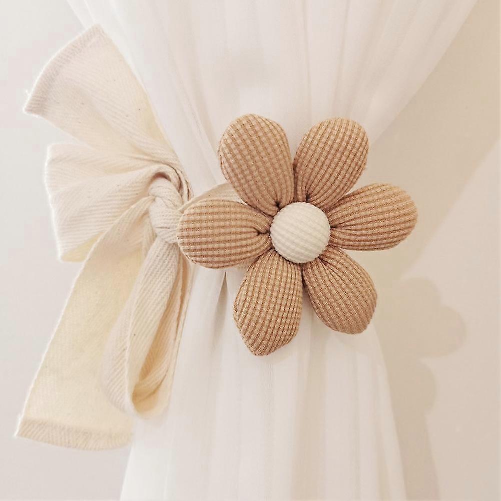 Adjustable Curtain Strape Curtain Tiebacks Flower Curtain Accessory D5C7