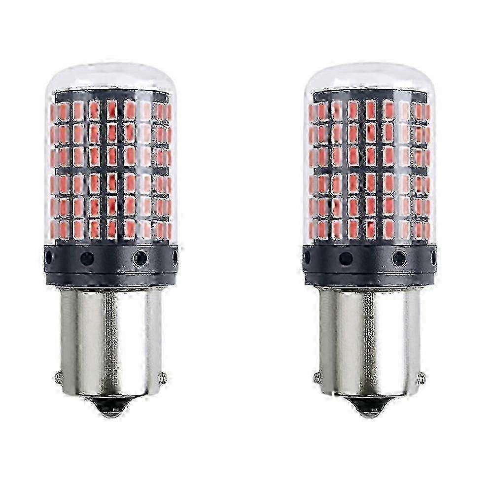 2Pcs Car P21-5W BAY15D 1157 LED Canbus Light 3014 144SMD Error Free Bulb Auto Turn Signal Brake Bulb Red Lamp 528 Edition 1110
