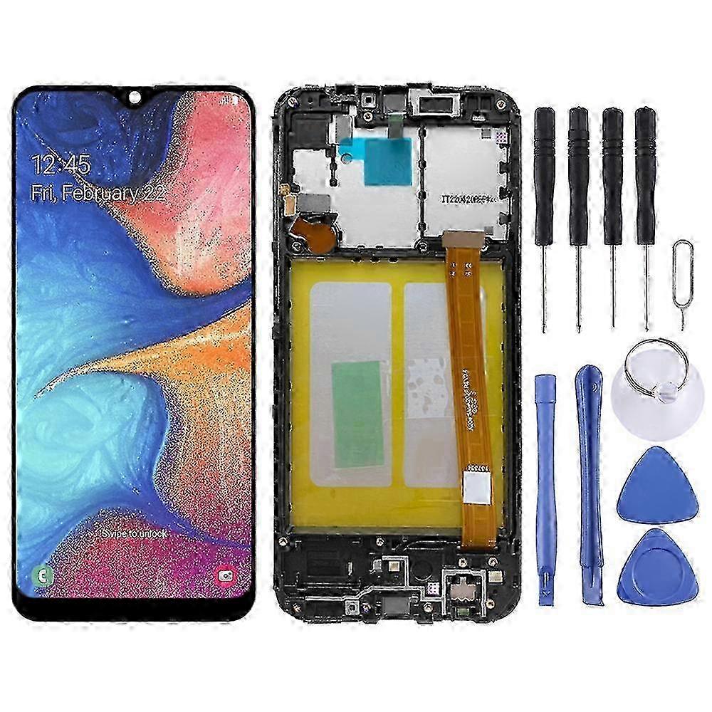 COMPATIBLE LCD Screen for Samsung Galaxy A20e SM-A202 With Digitizer Full Assembly With Frame 2025