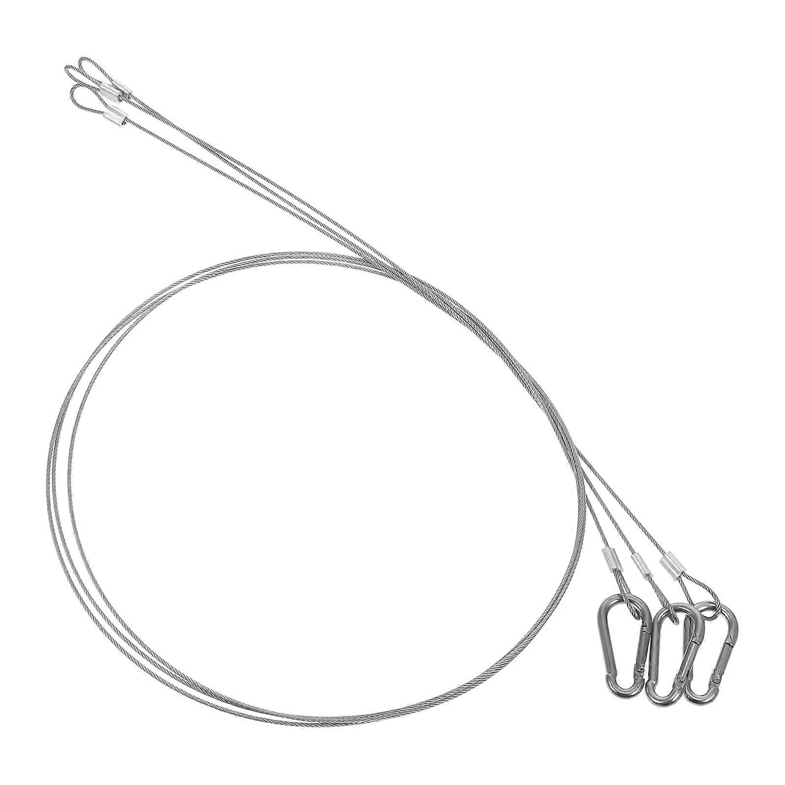 Stage Light Hook Stainless Steel Cable Rope for Security Cable 3Pcs Heavy Duty