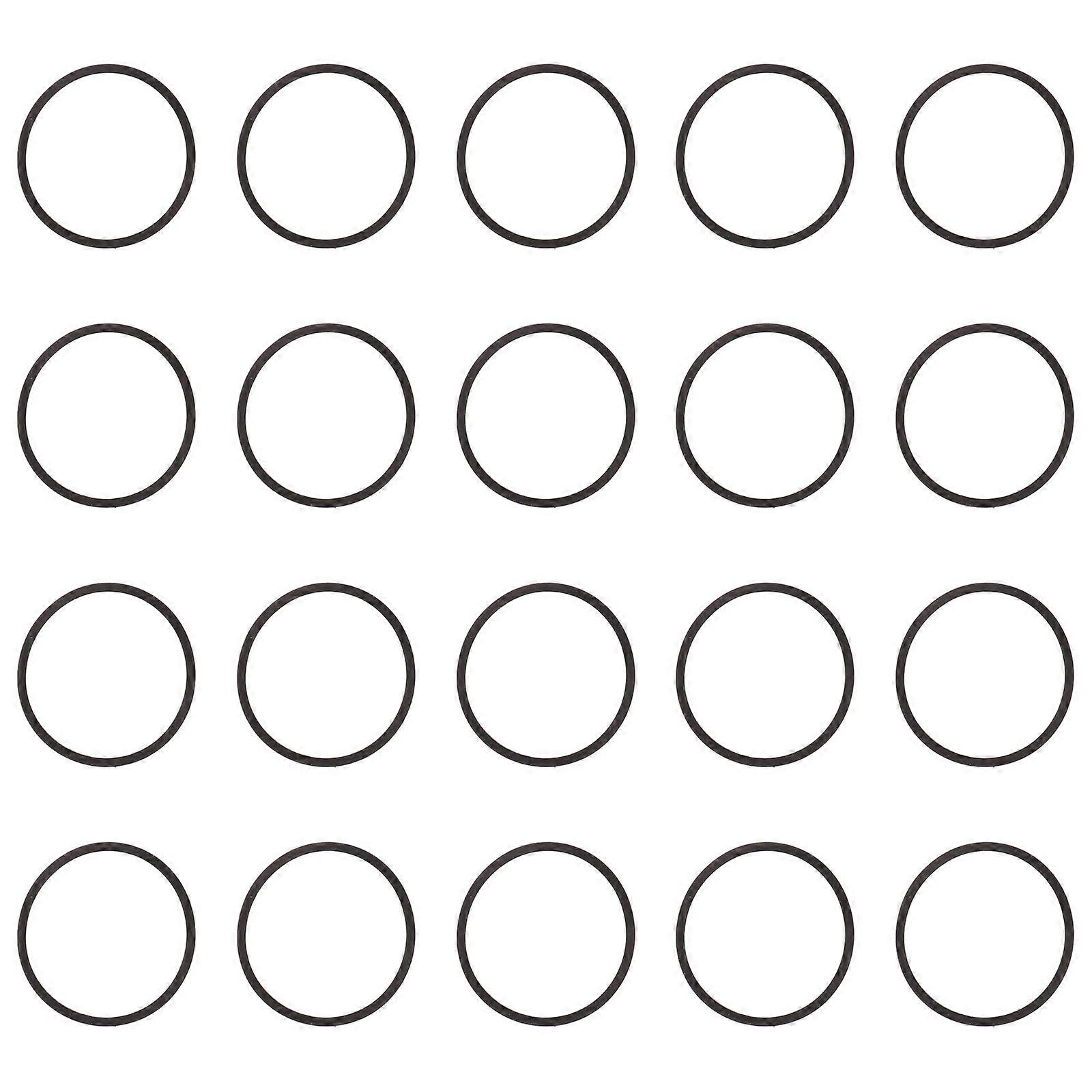 Set of 20 Replacement Gasket Resilient Rubber Texture Suitable for Disc Drives Humidifiers Roller Machine Parts Multicolor