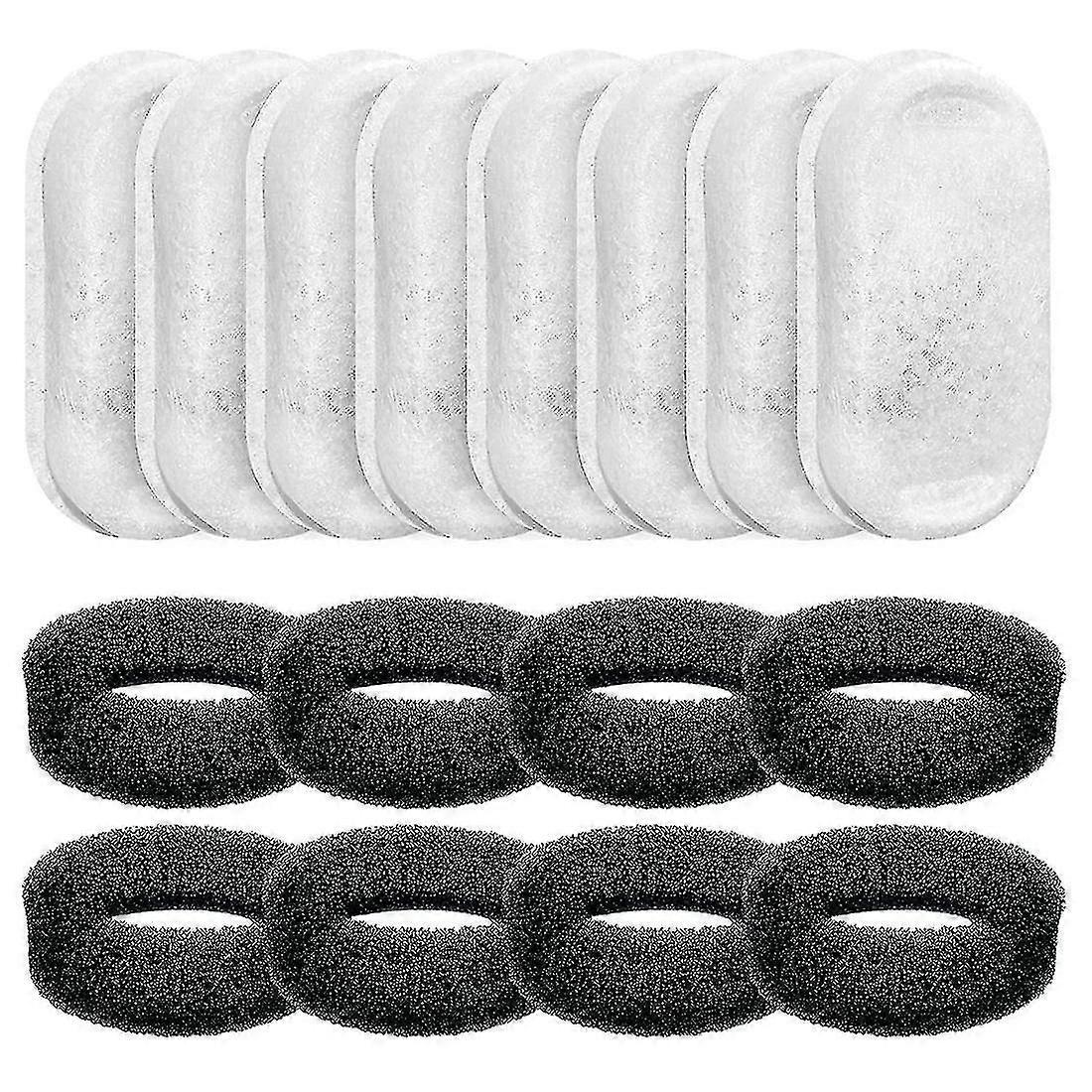 Filter för kattvattenfontäner för 108oz/3,2l och 67oz/2l, justerbart vattenflöde, vattenfontän för husdjur, katt (PrettyJ)