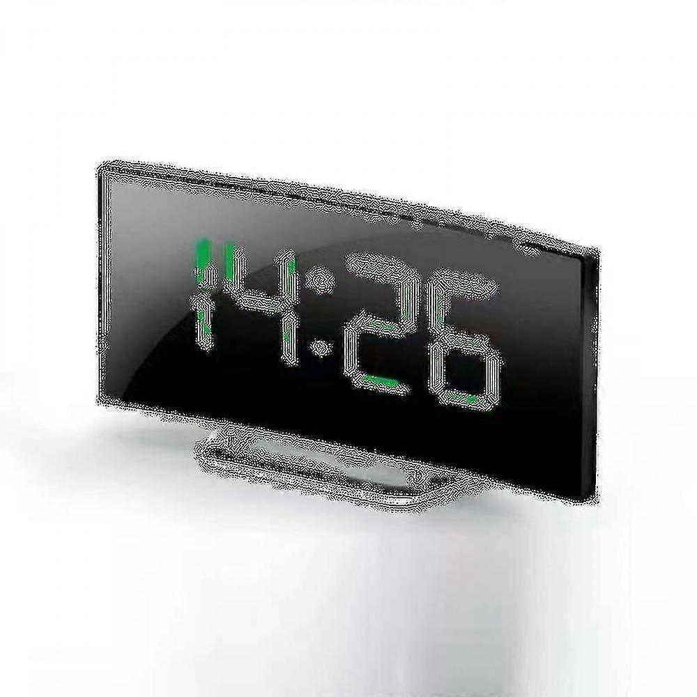 Digital Alarm Clock For Bedrooms - Large 7" Led Display With Dimmer, Snooze, 7 Night Light, Easy To Set, Usb Chargers, Battery Backup, 12/24 Hour For