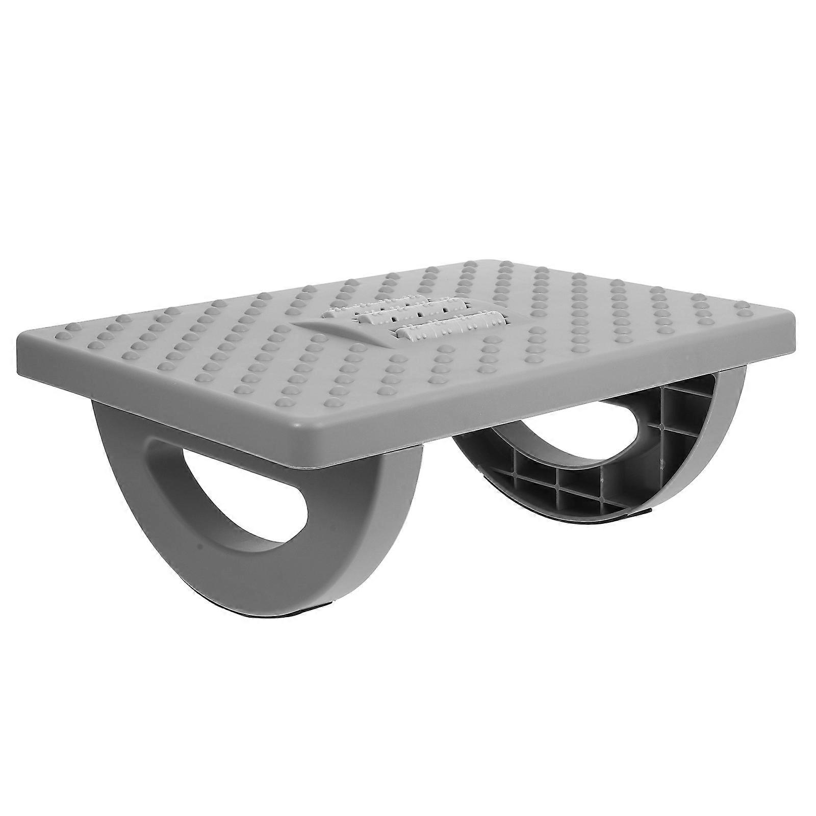 Ergonomic Foot Rest Under Desk for Comfortable Rocking Use Grey PP
