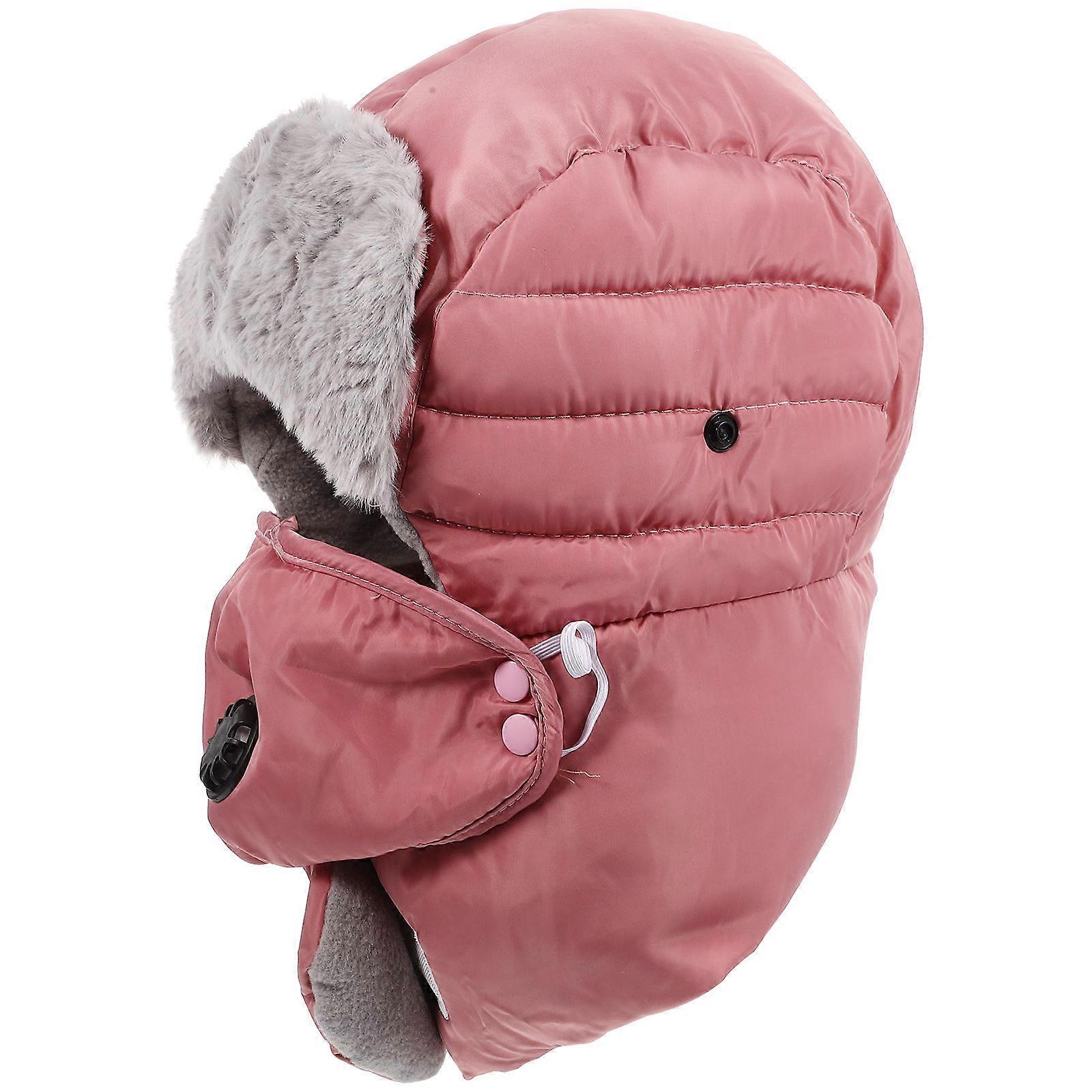 Winter Ski Hat for Outdoor Use 1Set Cotton Windproof Protective Mask