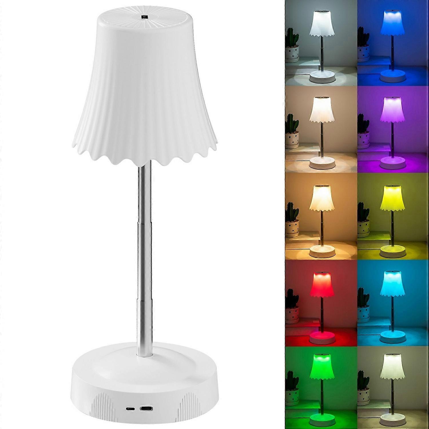 HDT002 Gesture Sensor RGB Ambient Light Adjustable Height Dimmable Bedside Lamp USB Rechargeable Nig