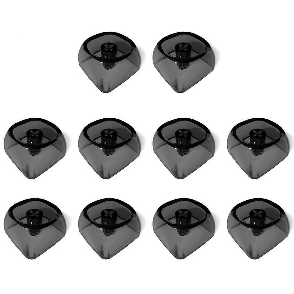 10Keys MOA 1U Keycap Transparents PC Crystal Blank Keycaps for MX Switches Gaming Keyboard Transparent Black