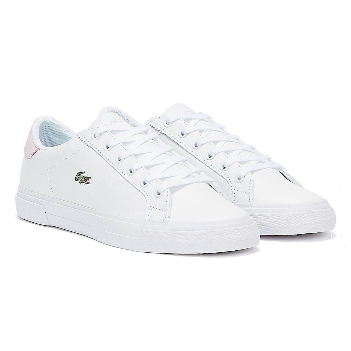 Lacoste Lerond Plus 0722 1 Womens White / Light Pink Trainers