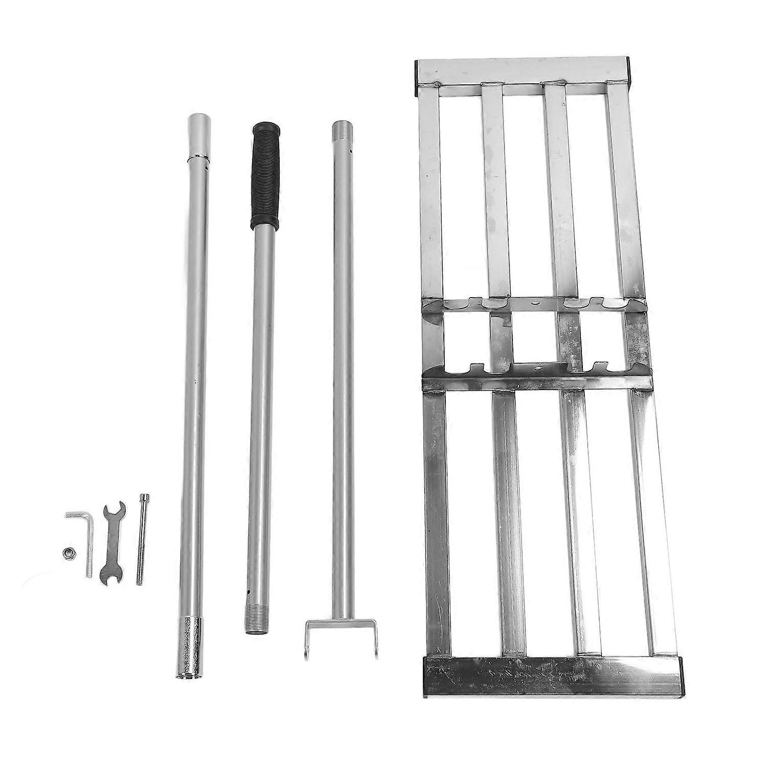 Lawn Leveling Rake Levelawn Tool Level Soil Dirt Ground Surfaces 29.9x10.2in Ground Plate Long Handl