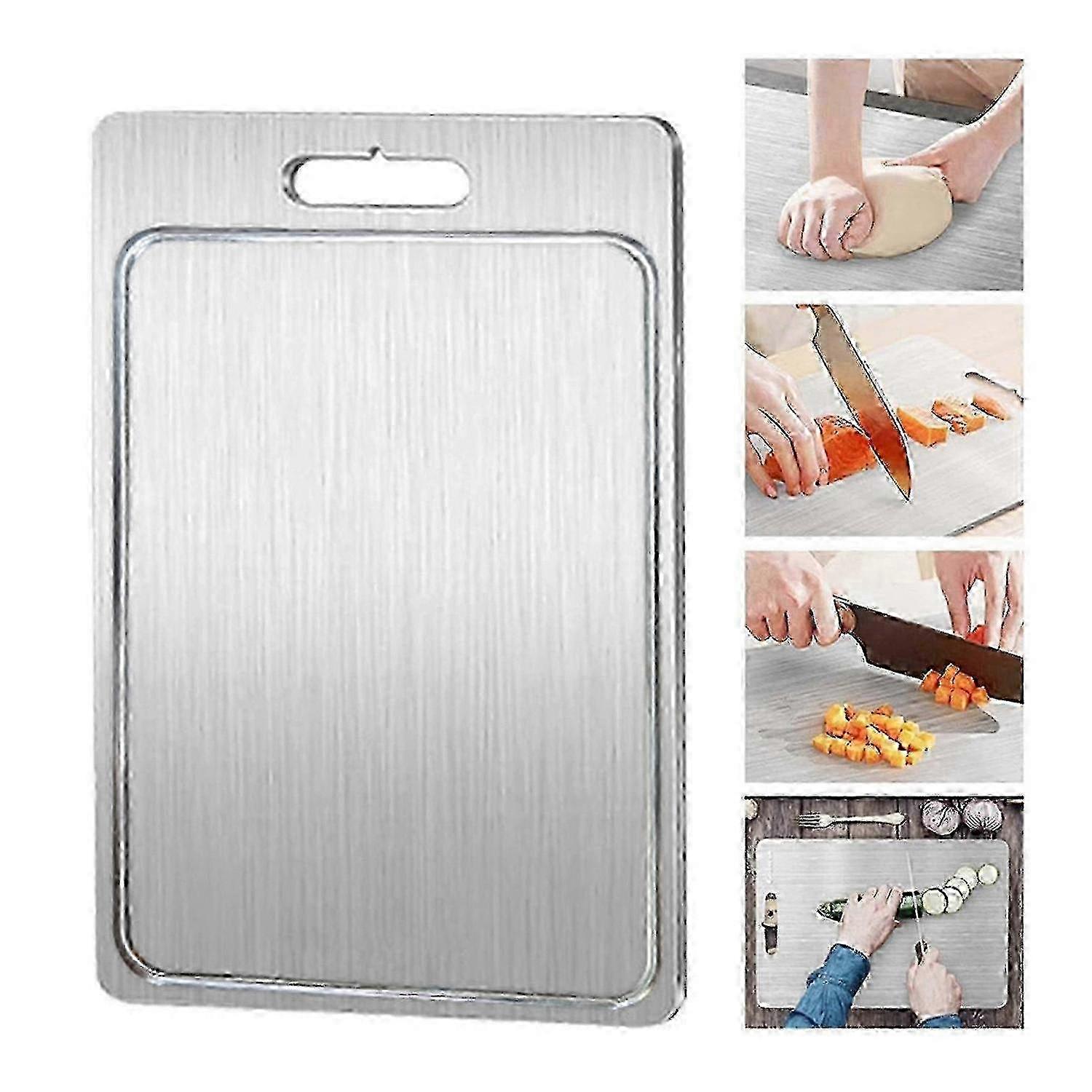 Titanium Chopping Board Double-Sided S-Silver