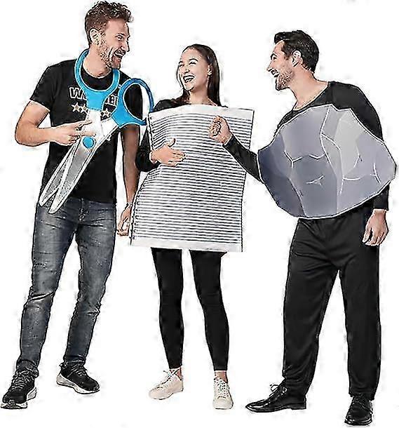 Fun rock-paper-scissors suit funny party bar performance costume