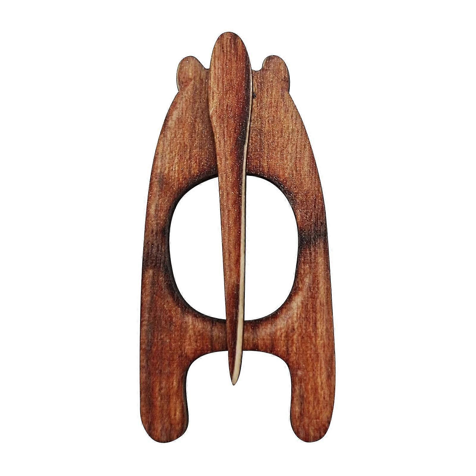 動物柄の木製ブローチ 女性と男性へのギフト 10 5 2 cm クリエイティブ スカーフ 衣類ピン