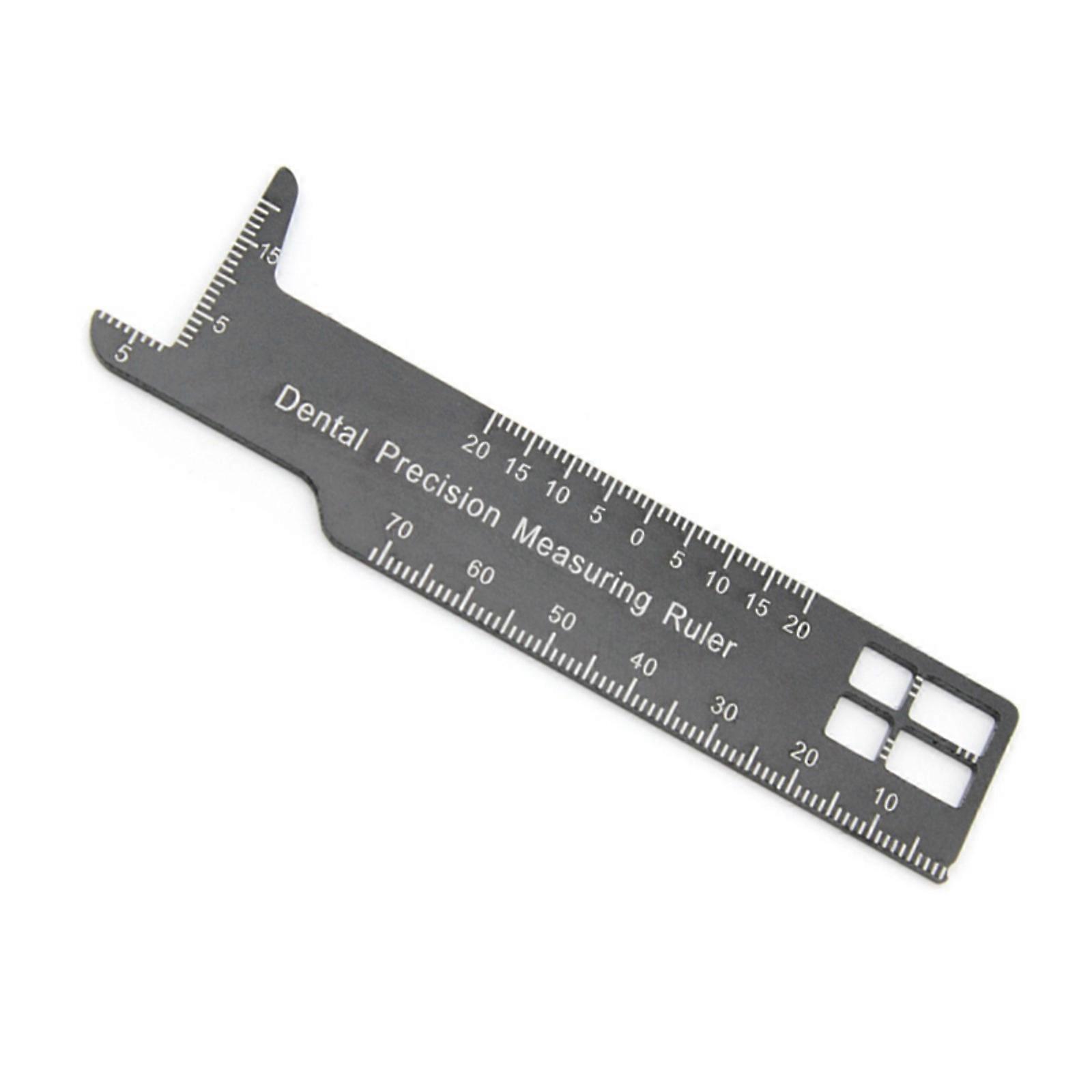 Portable Dental Precisions Measuring Ruler Metric Dental Instrument Device for Stable Metric Measurements in Dentistry Multicolor