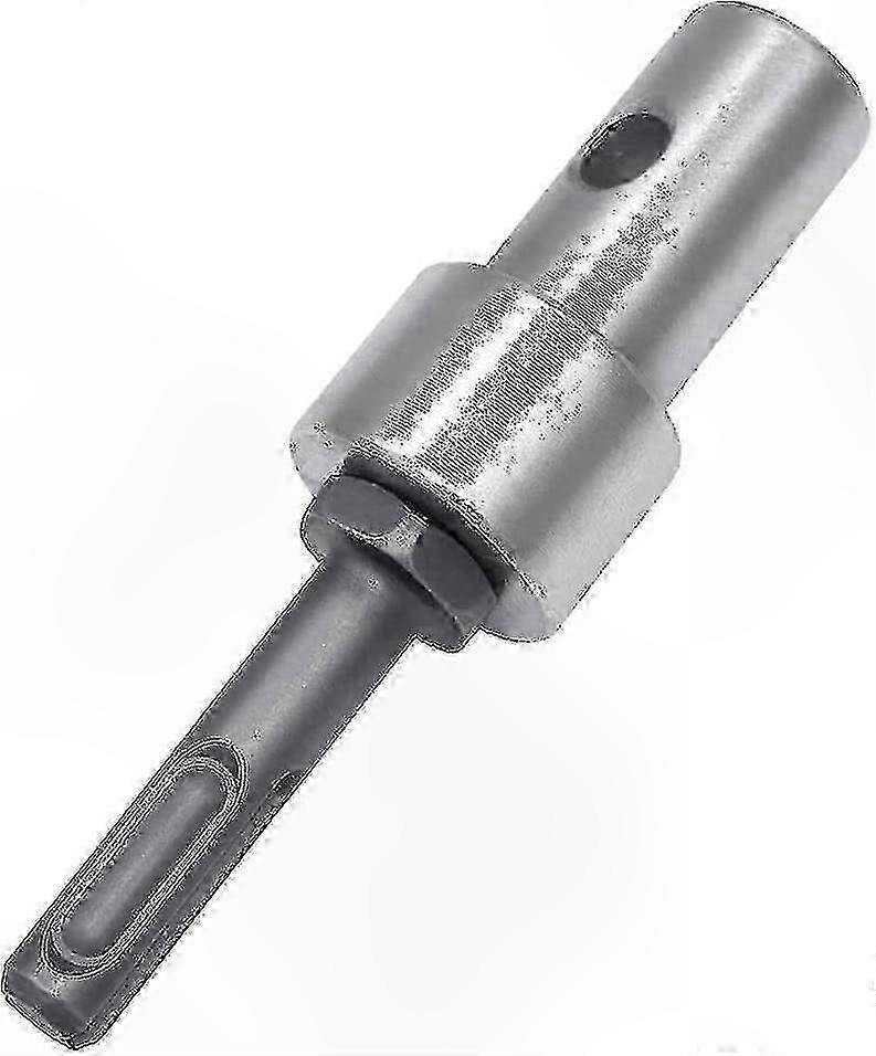 Professional Drill Adapter for Earth Drills with 2 Slots and 2 Pits, Compatible with SDS Plus Shank Tools