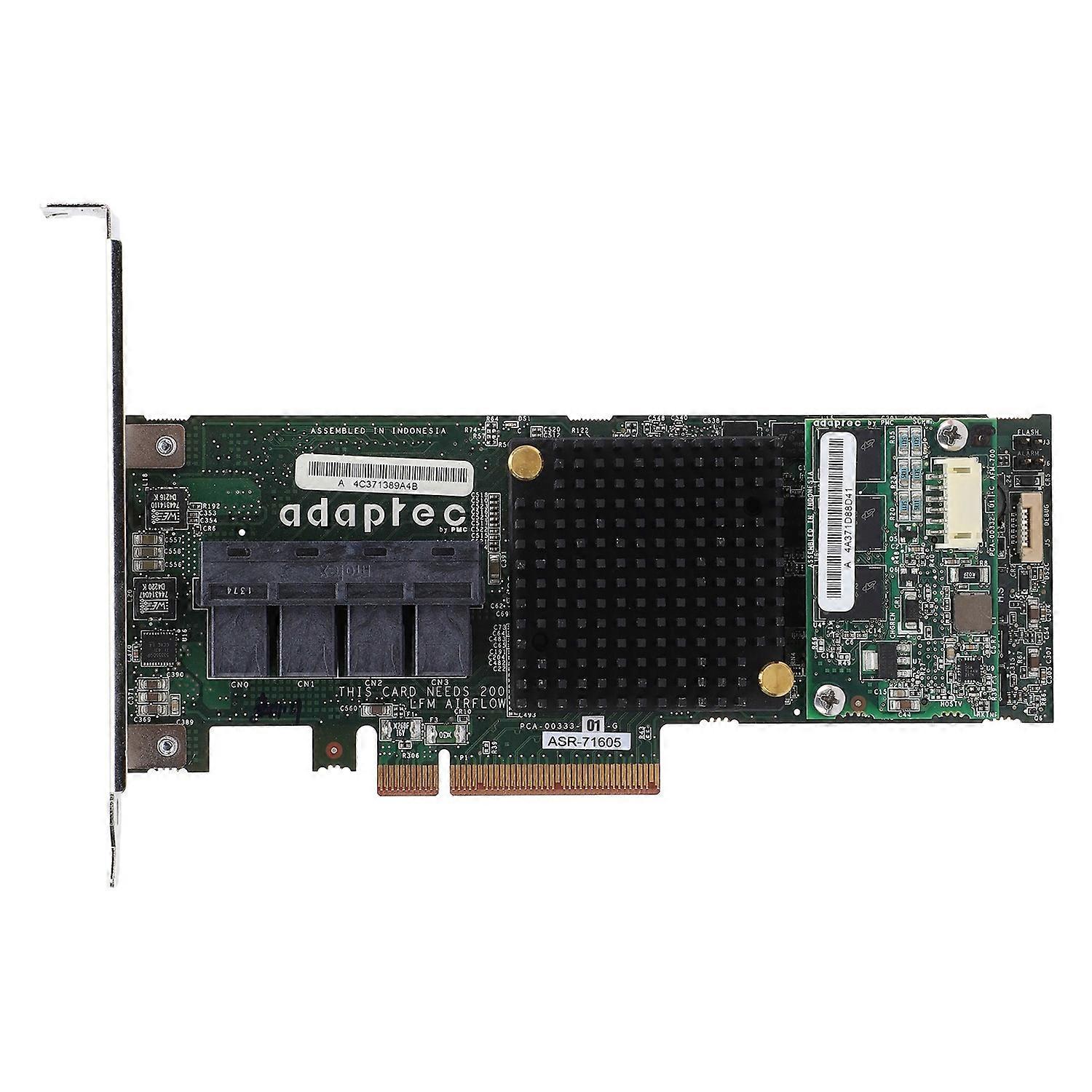 ASR 71605 Array Card 1GB Cache 6GBs PCIe X8 High Performance 4 Port 8643 SAS RAID Controller Card