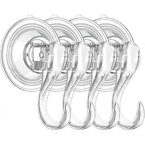 Multifunctional Suction Cup Hooks, Strong Reusable Vacuum Loadable 3kg Suction Cup Hooks for Bathroom Window Glass Kitchen