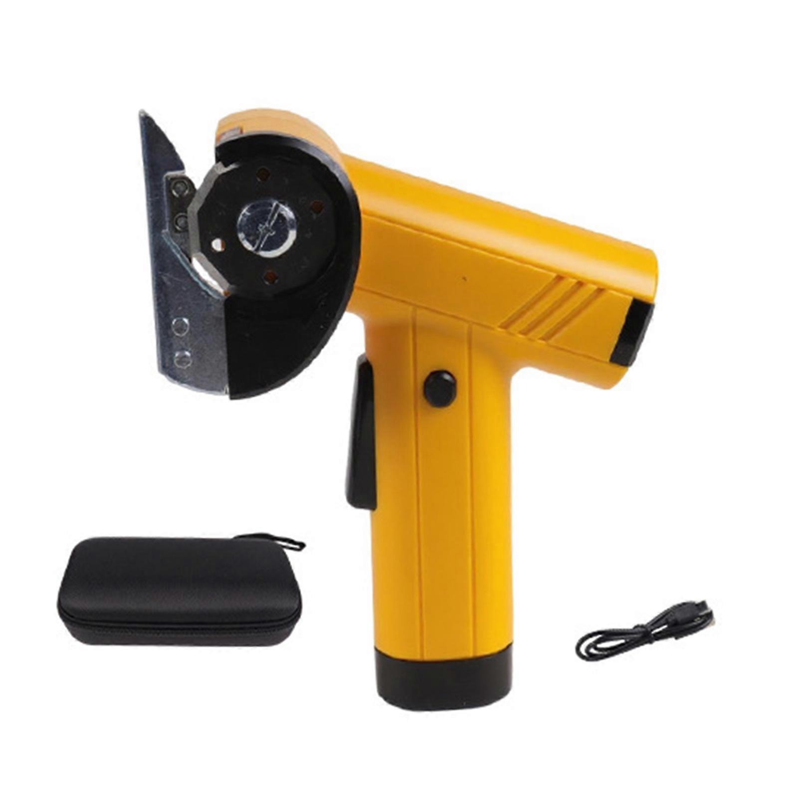 Powerful Handheld Electric Scissors For Fast Cutting Of Fabrics With Ergonomic Grip And Safety Features Multicolor