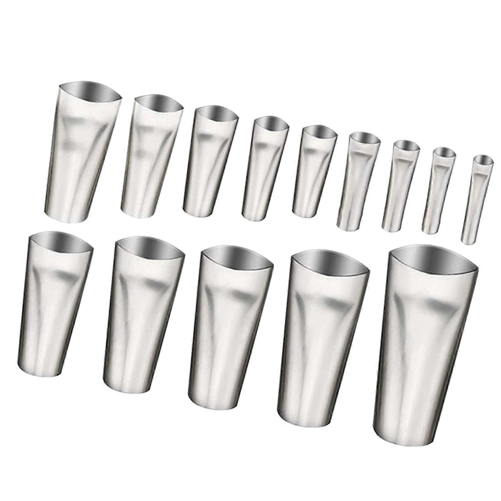 14Piece Stainless Steel Caulking Nozzles, for Various Sealing Tasks User Friendly Enhancing Adhesive Application Comfort Multicolor