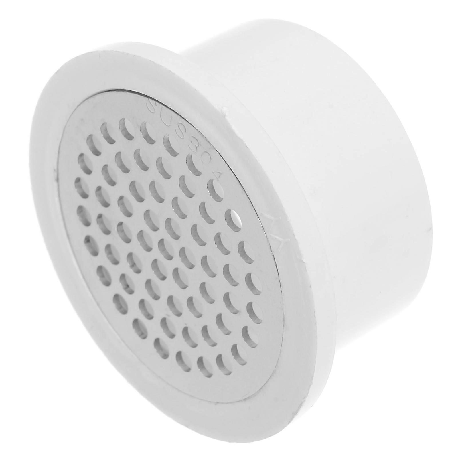 White Round Floor Drain Cover for Outdoor Use with Efficient Drainage