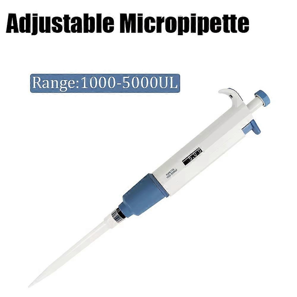 Pipette Single Channel Pipette Adjustable Micropipette For Pipettor Tips Equipment Laboratory Tool 0.1-2.5UL / 1000-5000UL