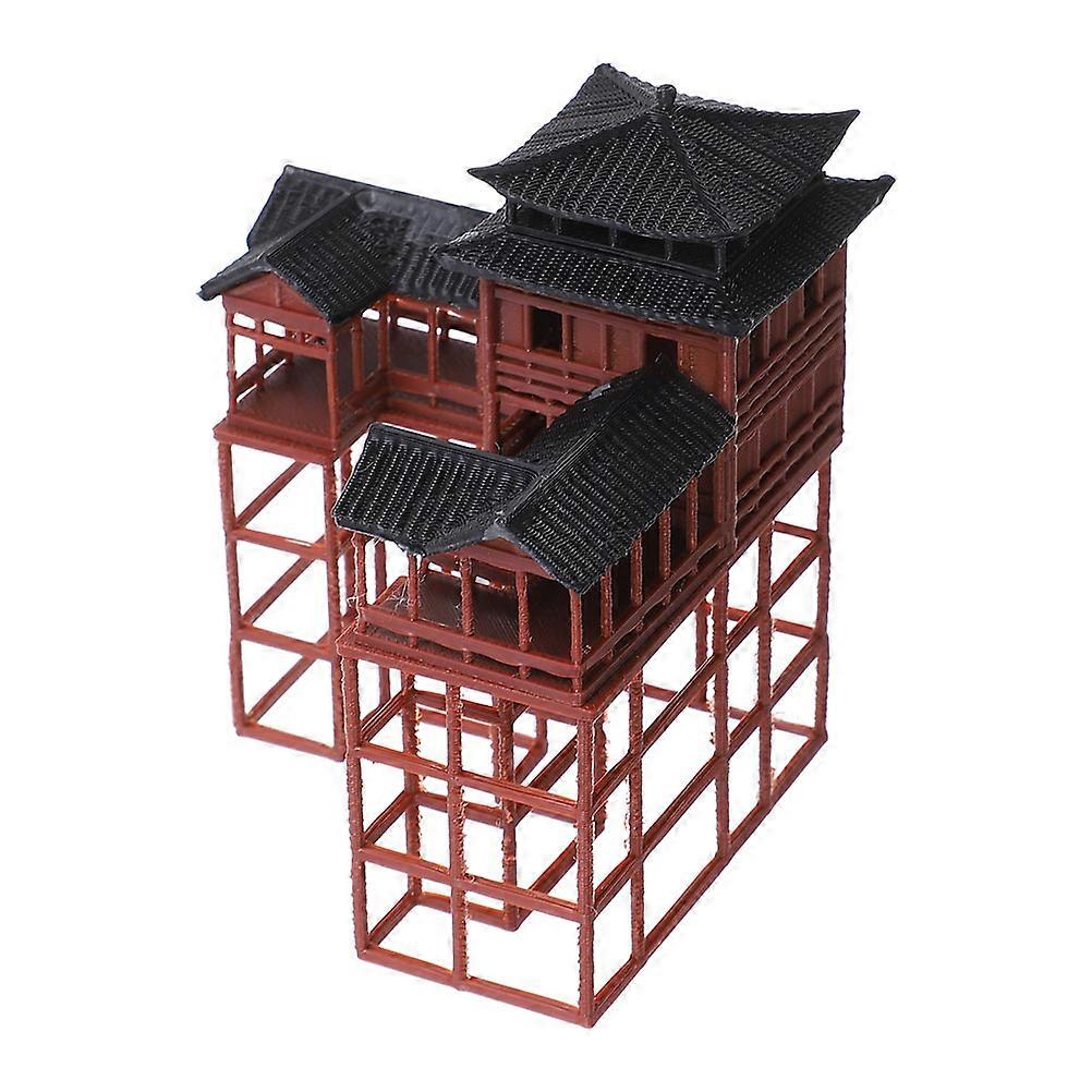 Miniature Pavilion Model Ancient Building for Aquarium Landscape Decor