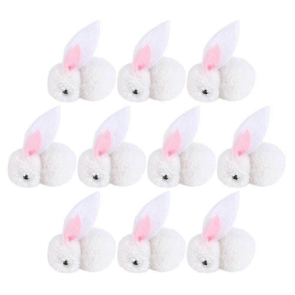 10Pcs Entzückende Ostern Kaninchen Puppe Bunny Form Puppe Ornament Ziemlich Plüsch Kaninchen Puppe