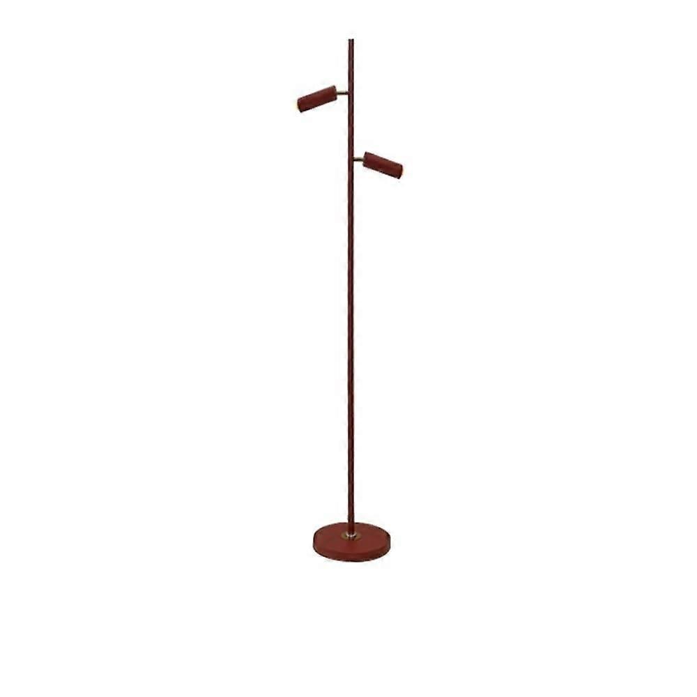 Modern Minimalist Floor Lamp with Adjustable Color Temperature and Dual Heads for Living Room