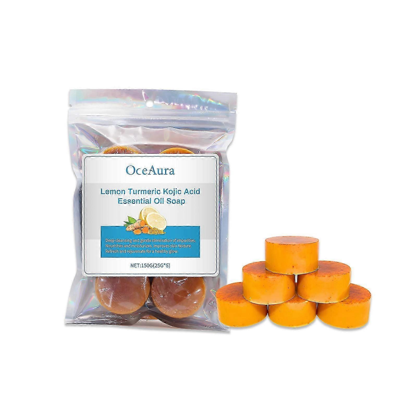 Infused with lemon peel oil and turmeric