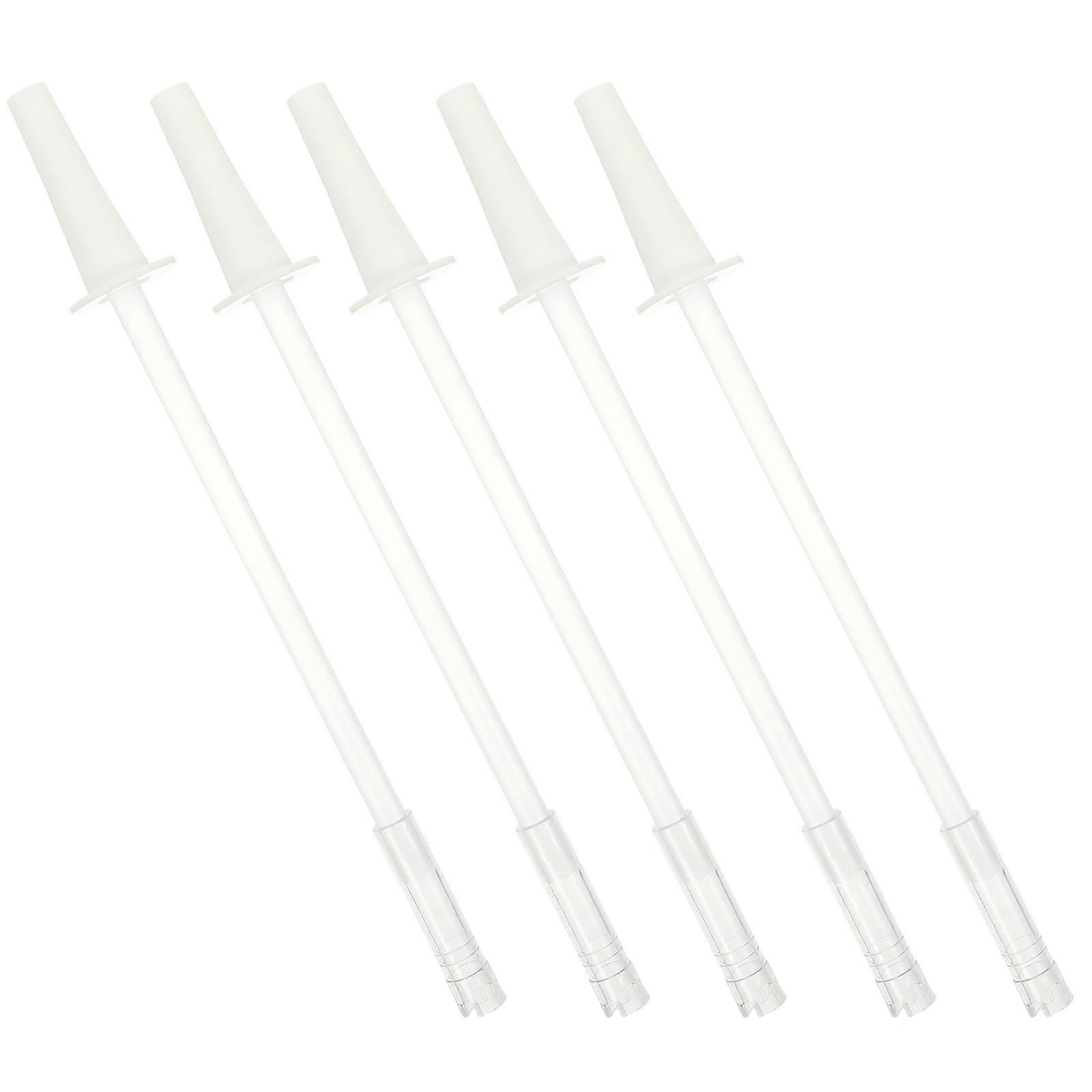 5 Sets of Pot-bellied Cup Straws Household Replacement Straws Multi-function Smoothie Straws
