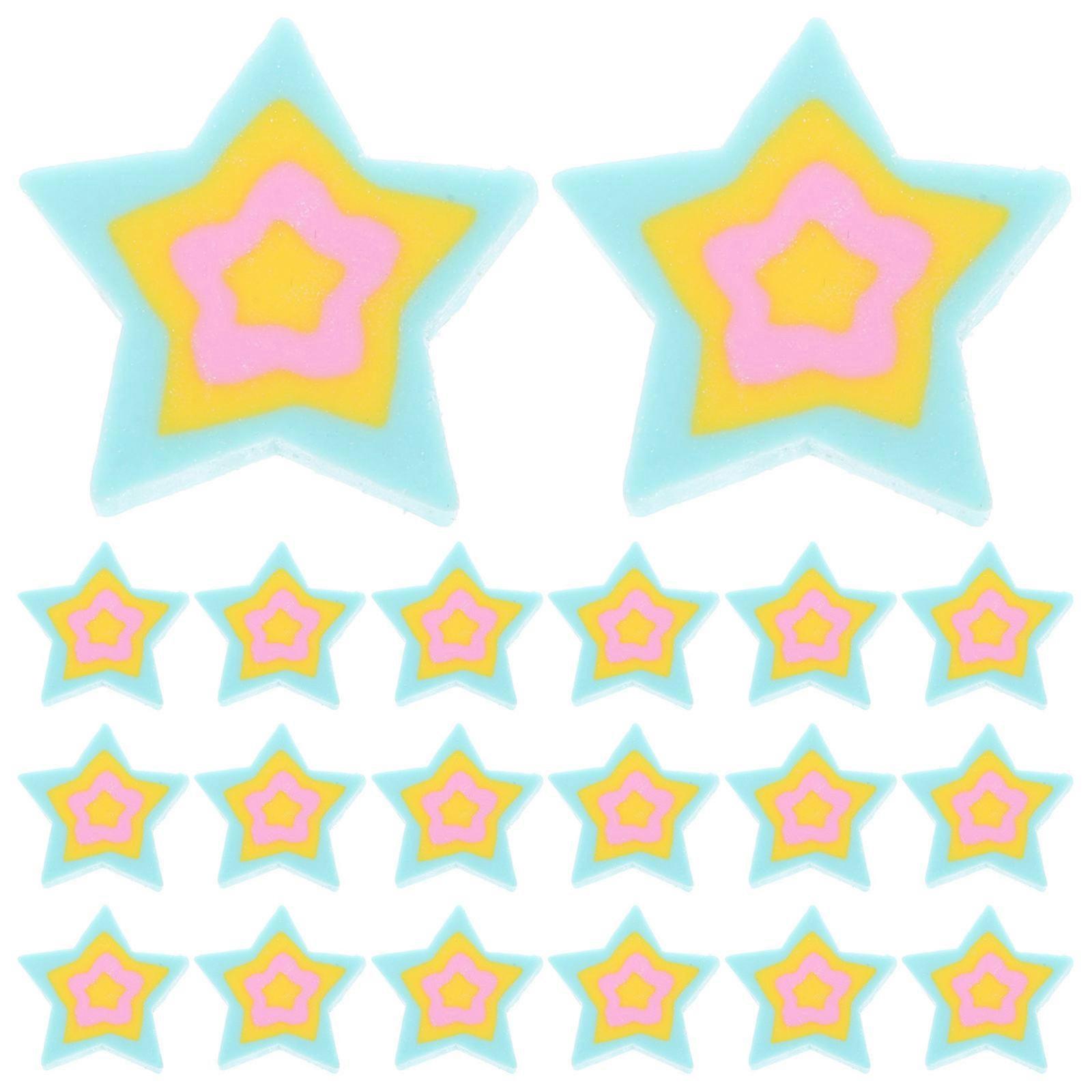 Fun Star Shaped Erasers for Students 50Pcs Bulk Classroom Mini Supplies
