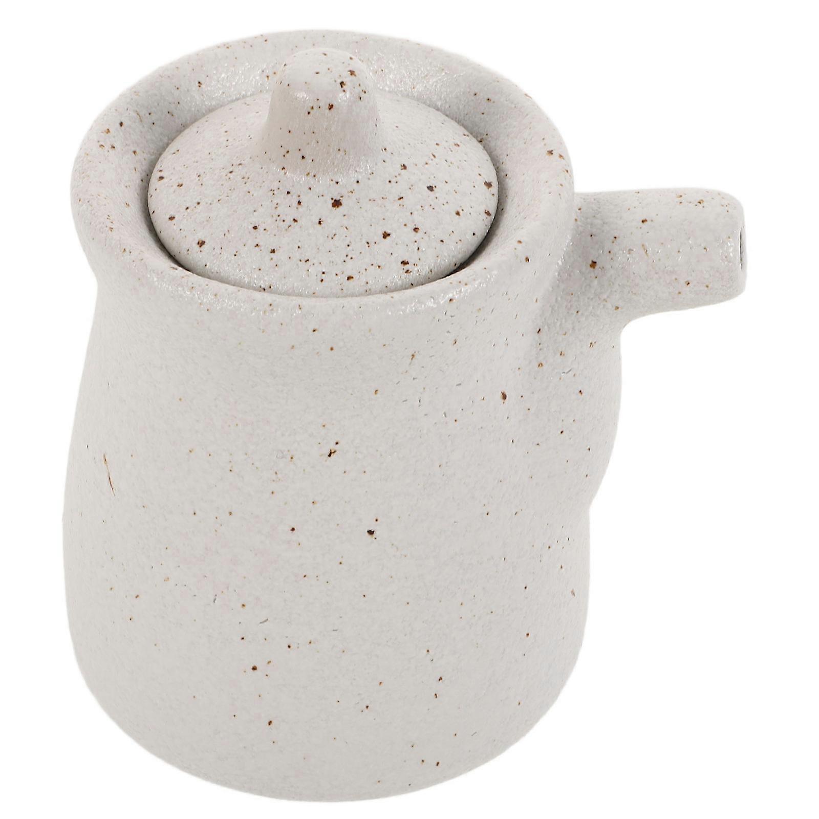 Sauce Dispenser Bottle Ceramic Material Pouring Function 10.00X9.00X7.00CM 1Set