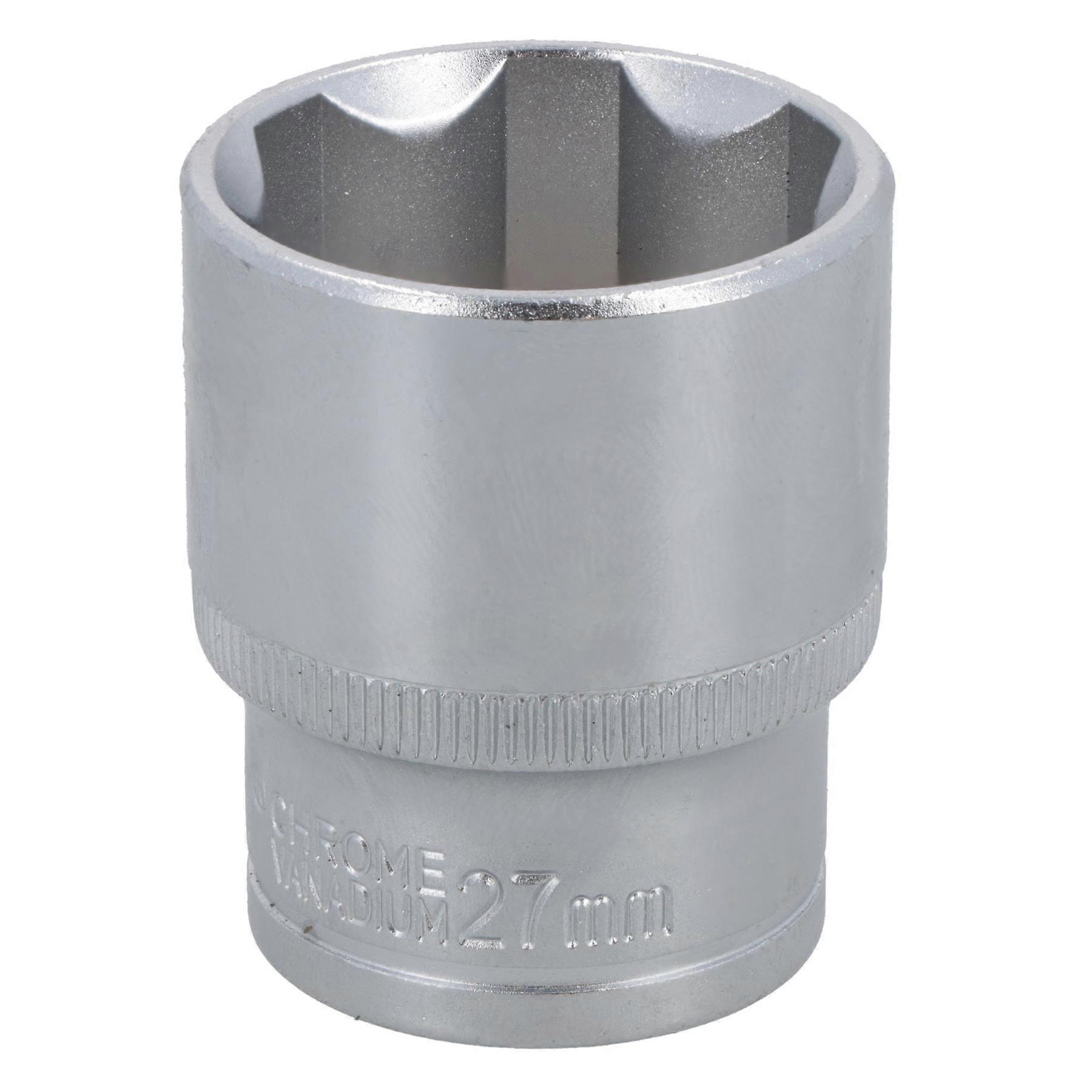 1/2" Drive 27mm Metric Super Lock Shallow 6-Sided Single Hex Socket Bergen
