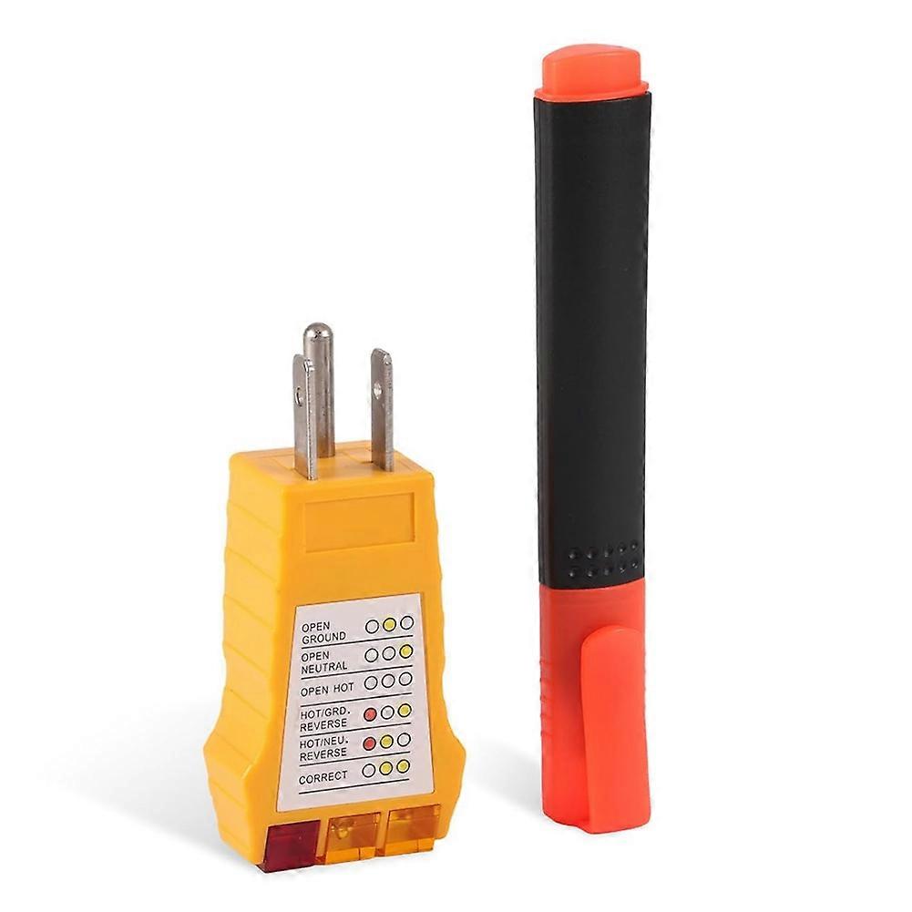 Grounding Tester Kit with Conductivity Test Pen & Outlet Tester for Safety for Mat Pads Sheets Pillow US Plug