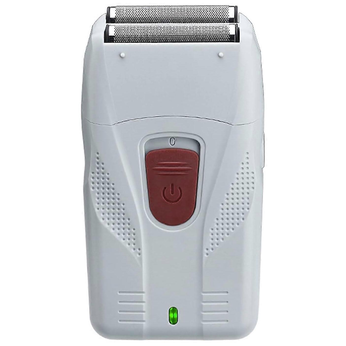 Men's Rechargeable Electric Foil Shaver with Floating Blade System and USB Fast Charging, White