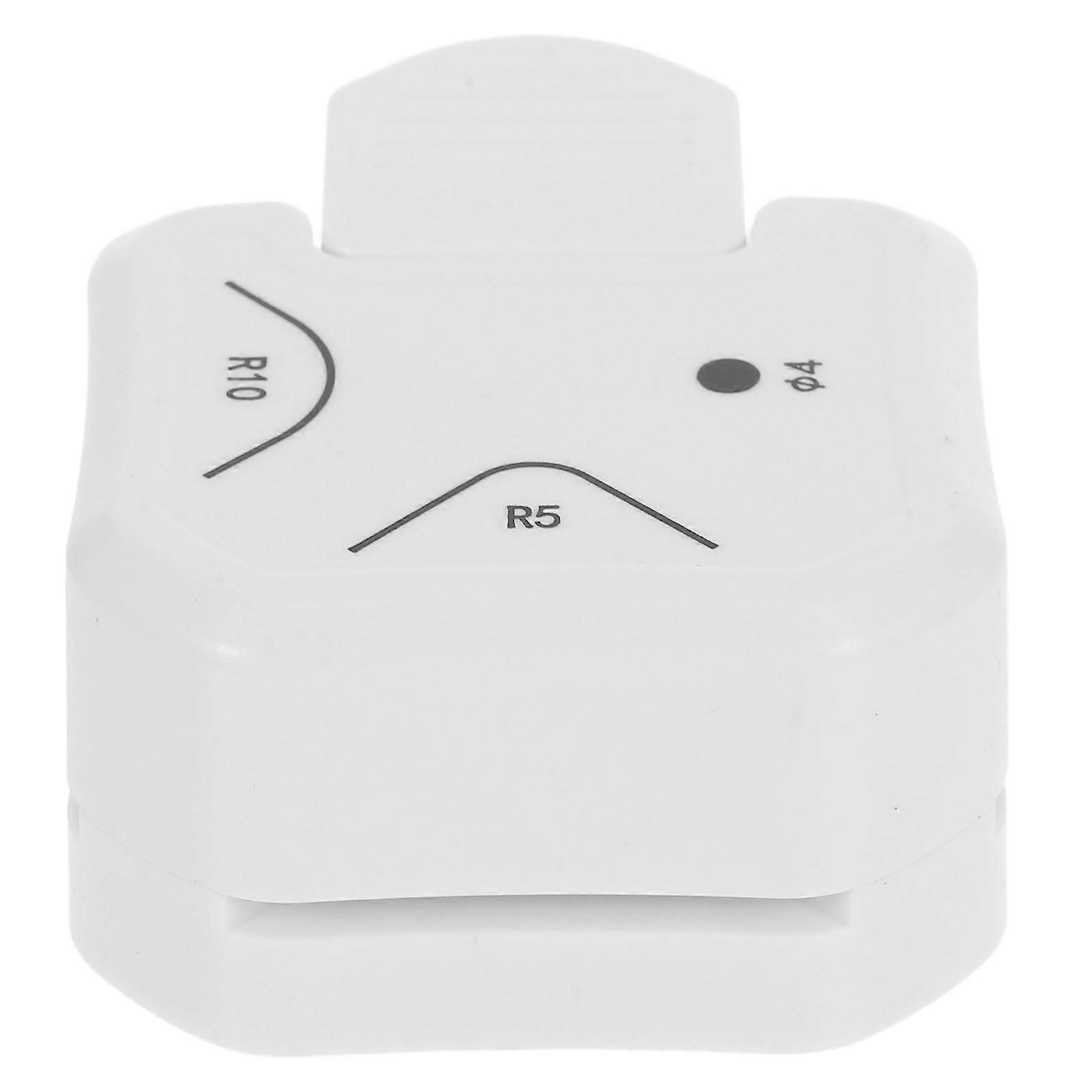 Multifunctional White Corner Paper Punch for Rounding Trimming and Chamfering