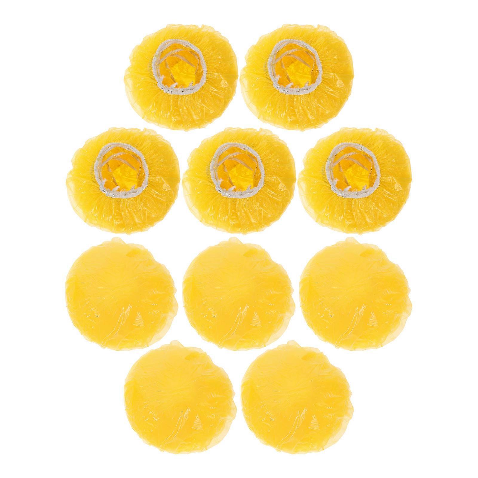 Fire Alarm Detector Cover Protective Plastic Yellow 100Pcs Set