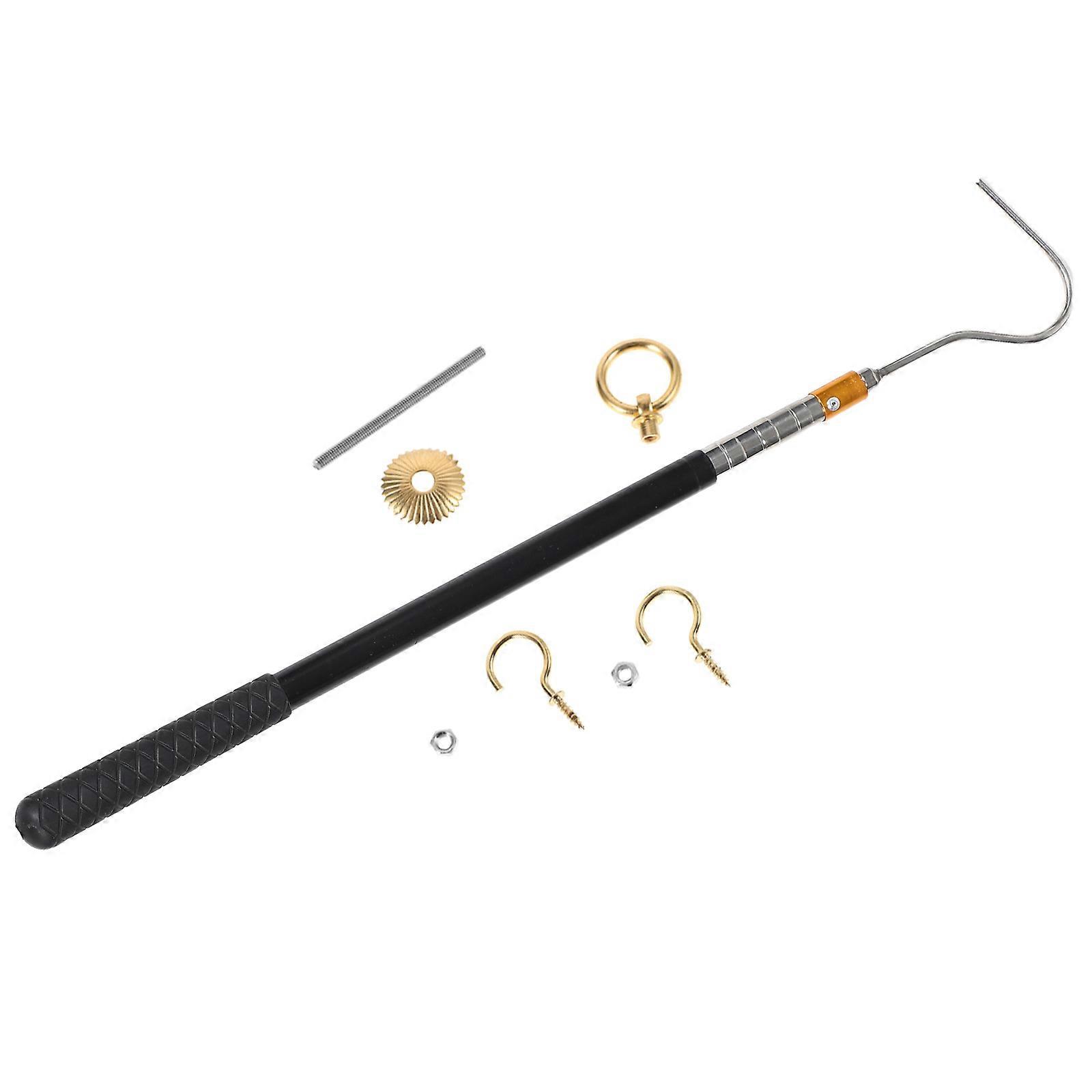 Attic Ladder Pull Down System Kit 1Set with Portable Rod for Reliable Operation