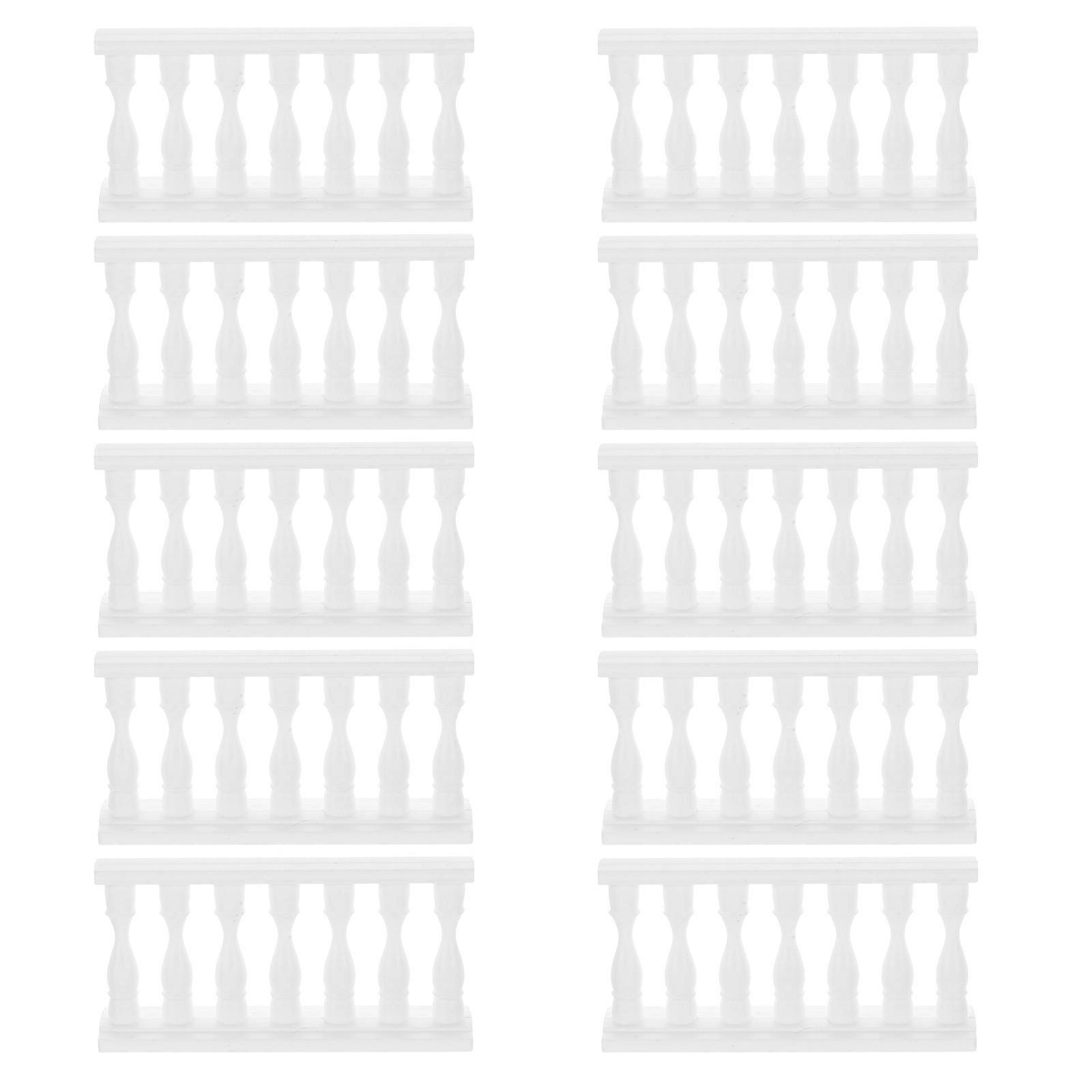 Sand Table Model Building Materials Plastic Miniature Fence for Decor 10Pcs