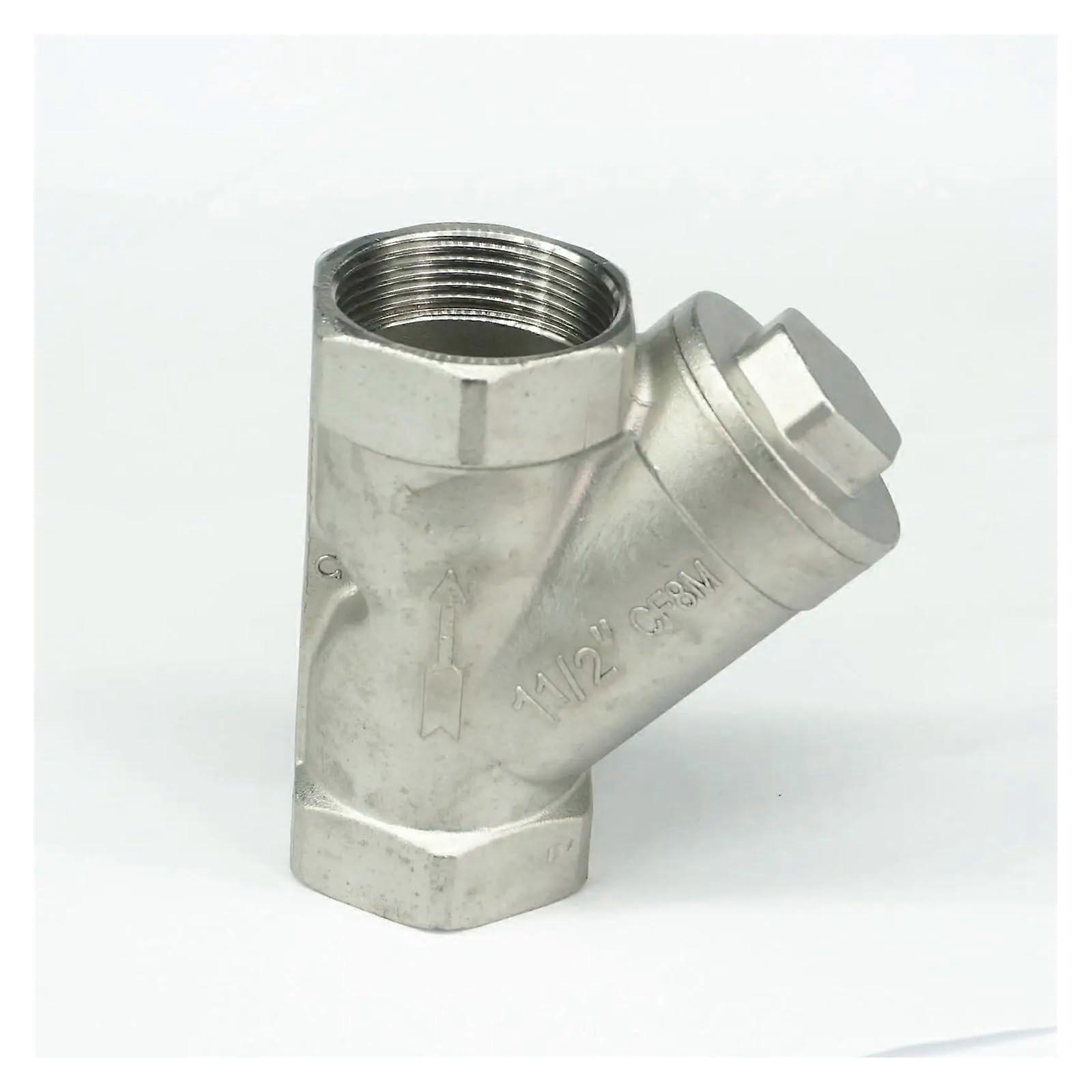 DN40 1-1/2" BSP Female Thread 304 Stainless Steel Inline Y Filter Strainer 229 PSI High Pressure